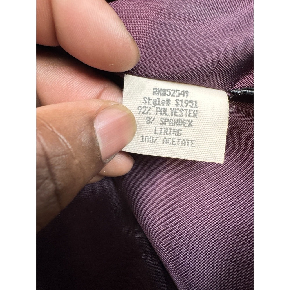 Vintage Laundry by Shelli Segal Women's Pleated Lined Navy Mini Skirt Size 12 - Picture 7 of 12